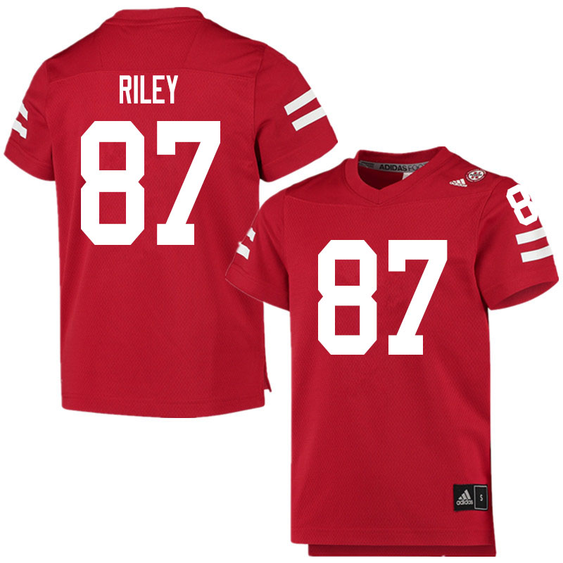 Men #87 Jordon Riley Nebraska Cornhuskers College Football Jerseys Sale-Scarlet